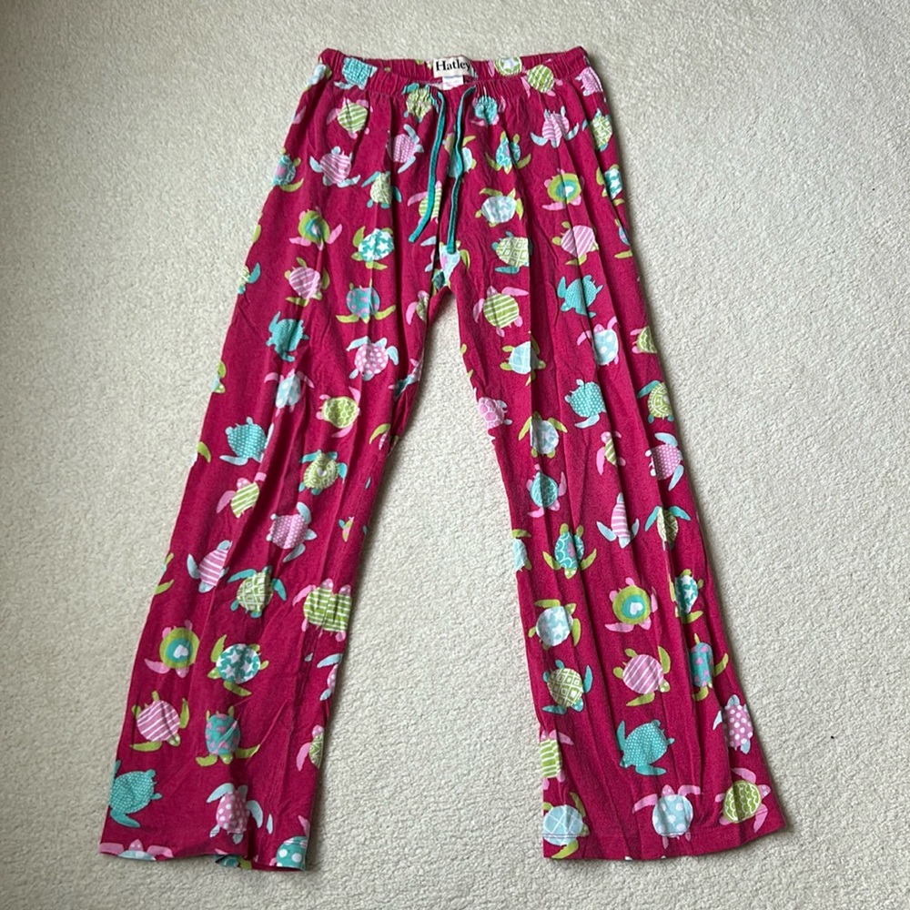 Hatley women’s sea turtle pajamas pants small